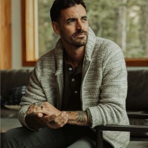 Flint and Tinder Marled Chunky Sweater Jacket Small NWOT